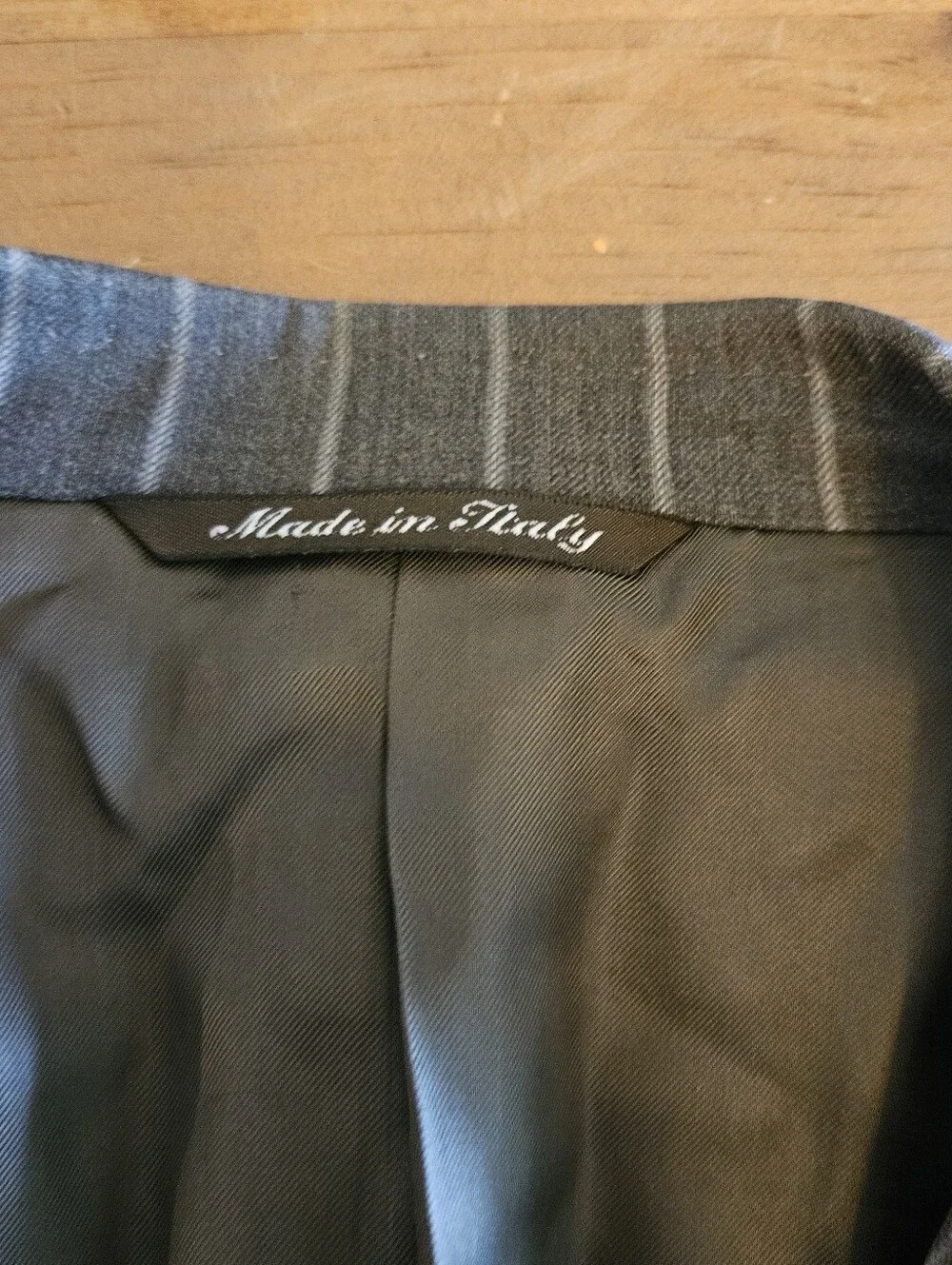 Canali Suit Jacket Brown Pinstripe Striped Blazer Sport Jacket 42R Pure Wool